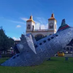 Critican figura de avión estrellado del Chapecoense en el alumbrado de La Unión, Antioquia