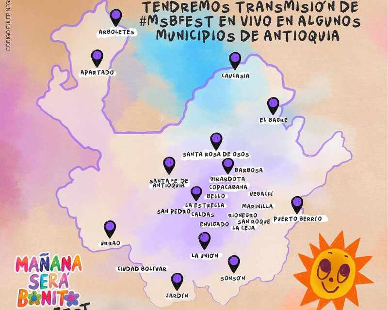 El festival de Karol G se podrá ver en estos 23 municipios de Antioquia