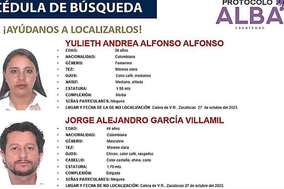 Comando armado se lleva a familia colombiana de su casa en Zacatecas