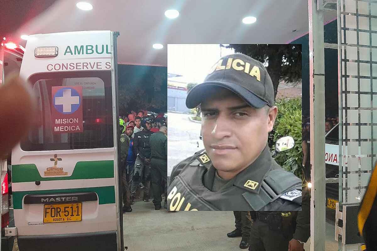 Policía asesinado en Valledupar al hacer un control a dos sujetos en moto