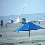 Impactante: una mujer es alcanzada por un rayo mientras se bañaba en el mar en La Boquilla