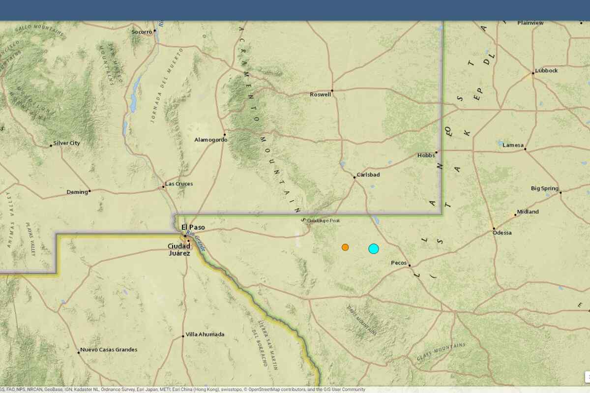 Sismo de magnitud 5,3 golpea el oeste de Texas y causa temor entre los habitantes