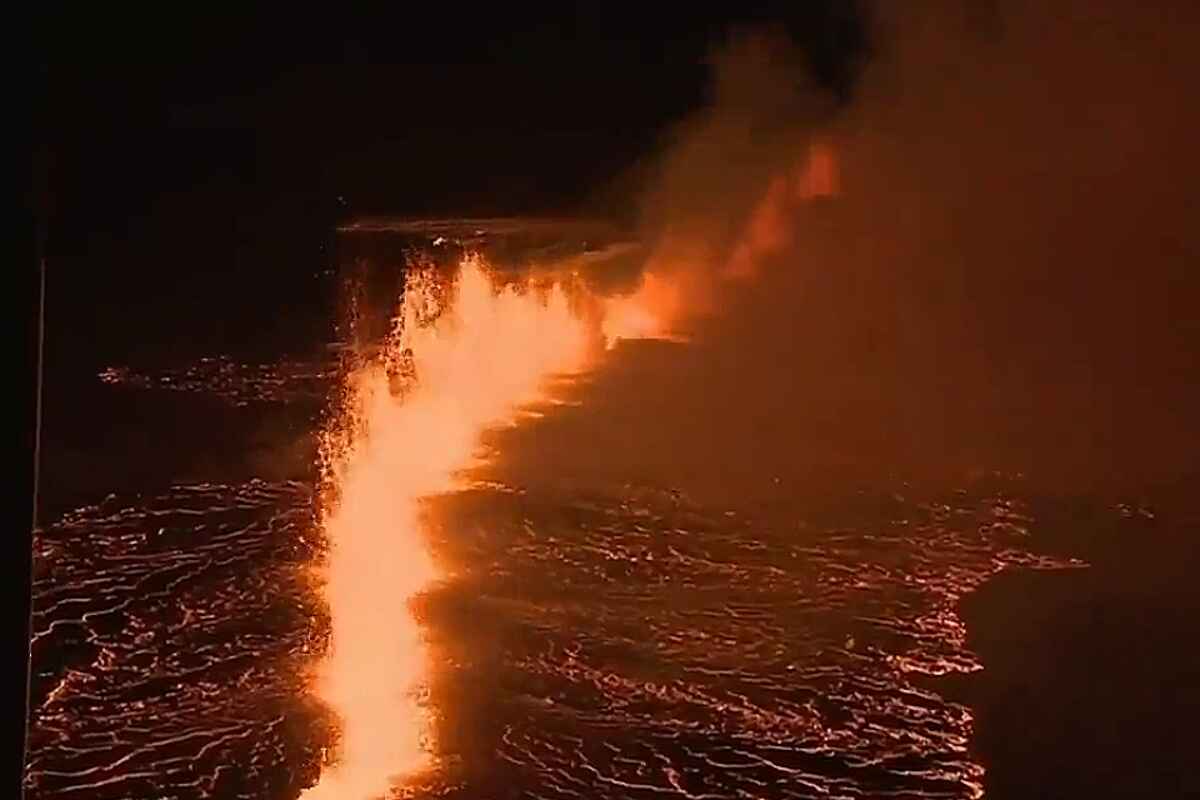 Erupción volcánica en Islandia sorprende al mundo y amenaza a la ciudad de Grindavík