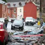 Un tornado arranca el tejado de varias casas cerca de Mánchester