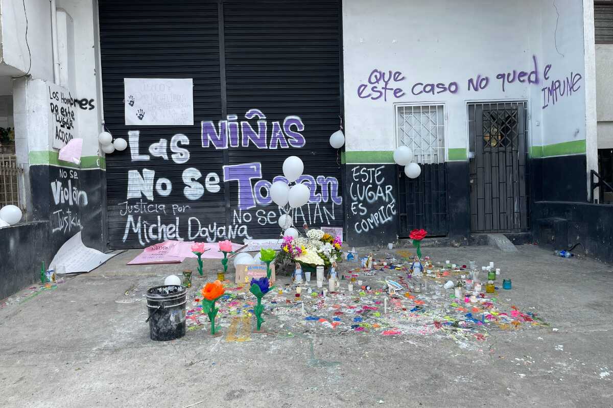 Indignación en el barrio San Judas: vecinos plasman su dolor y rabia en el local donde asesinaron a una niña de 14 años en Cali_michel dayana