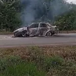 Falla mecánica provoca el incendio de un carro y la muerte de dos niños en Cesar