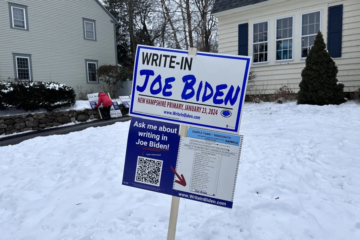 Joe Biden, el gran ausente de las primarias de Nuevo Hampshire