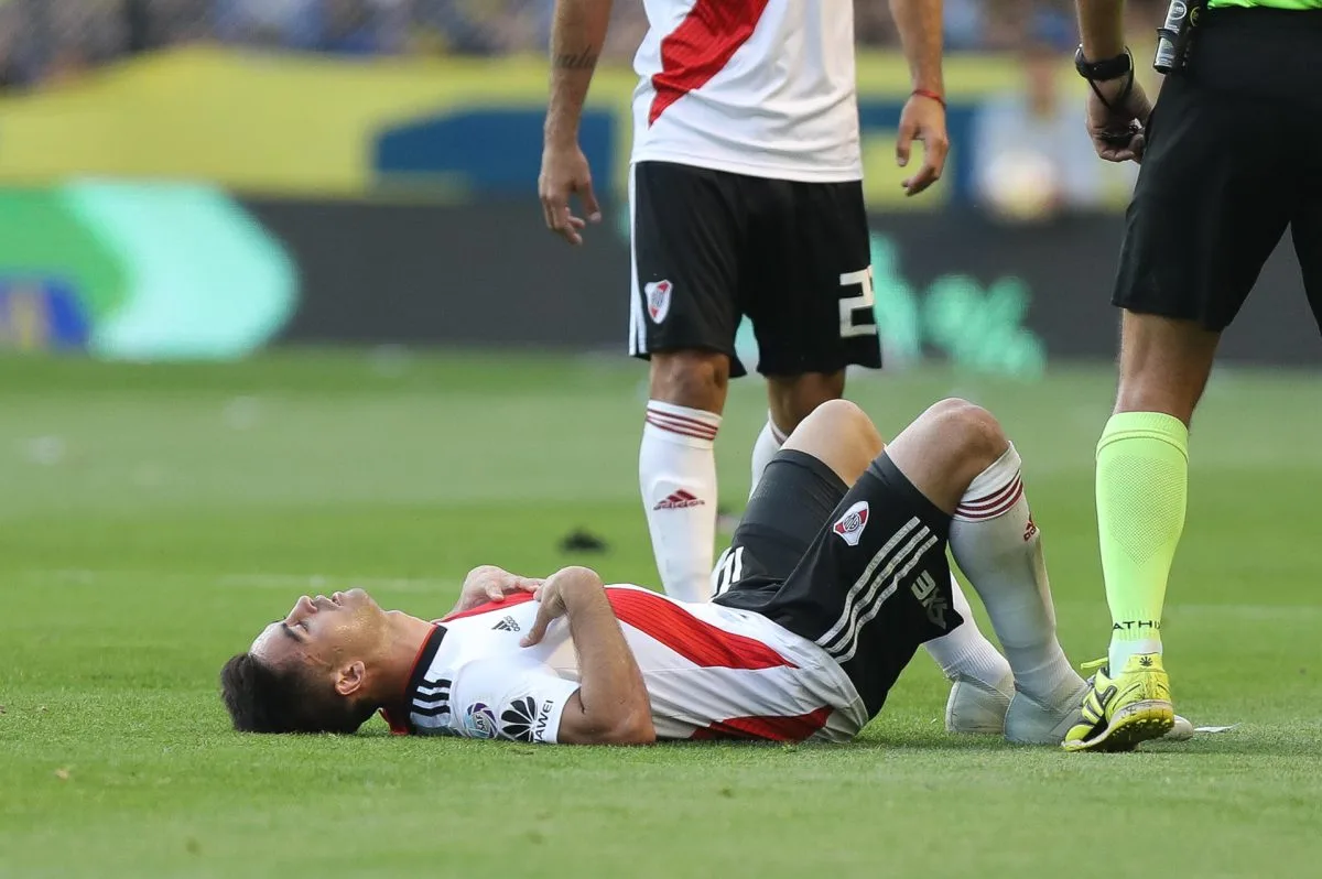Malas noticias en River: Gonzalo Martínez sufrió una rotura del ligamento cruzado