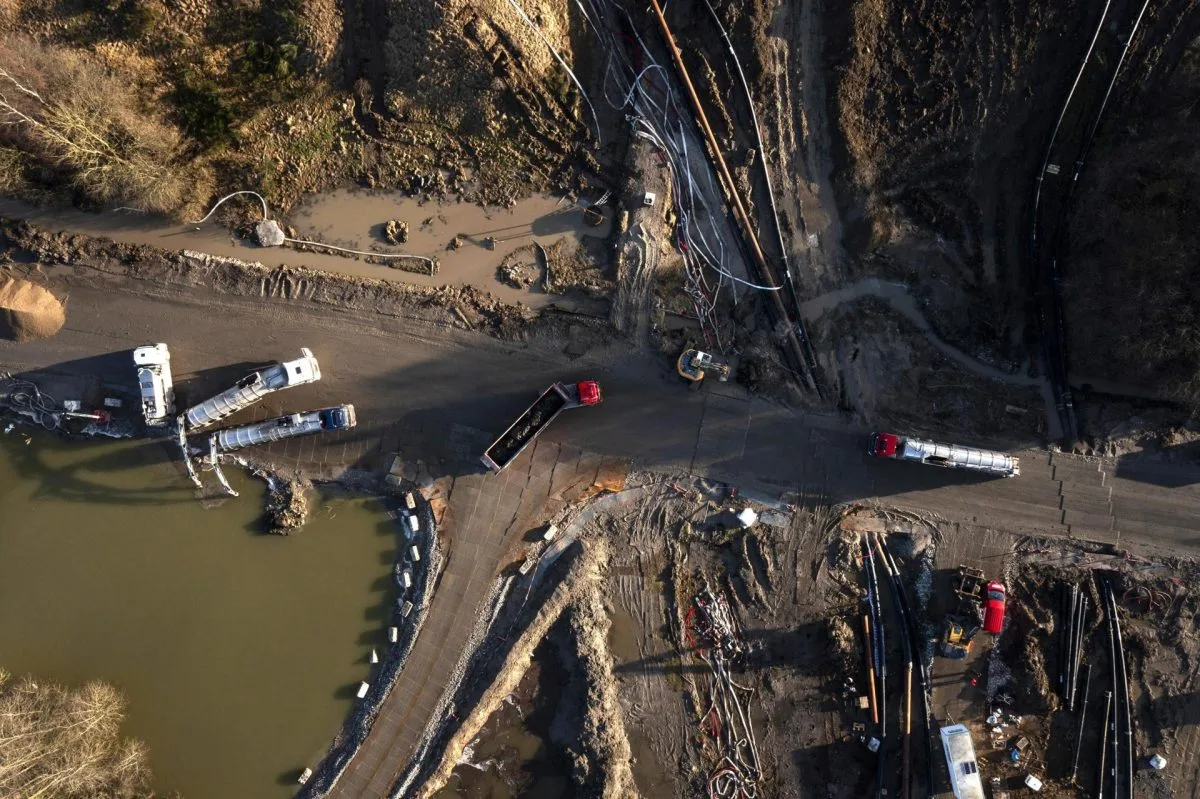 Un pueblo danés, amenazado por un enorme deslizamiento de tierra contaminada