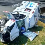 Ambulancia cae de un puente y deja un saldo trágico en la doble calzada Manizales-Chinchiná