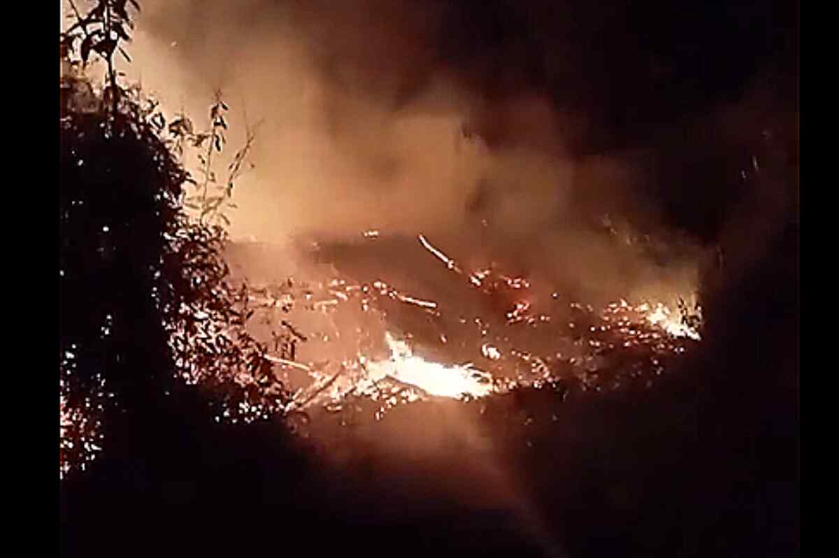 Alerta por incendio forestal en La Ceja: bomberos trabajan para controlar el fuego