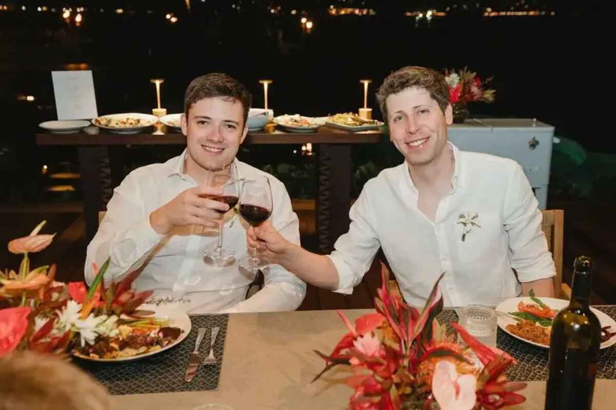 La romántica boda de Sam Altman, el genio de la inteligencia artificial, y Oliver Mulherin