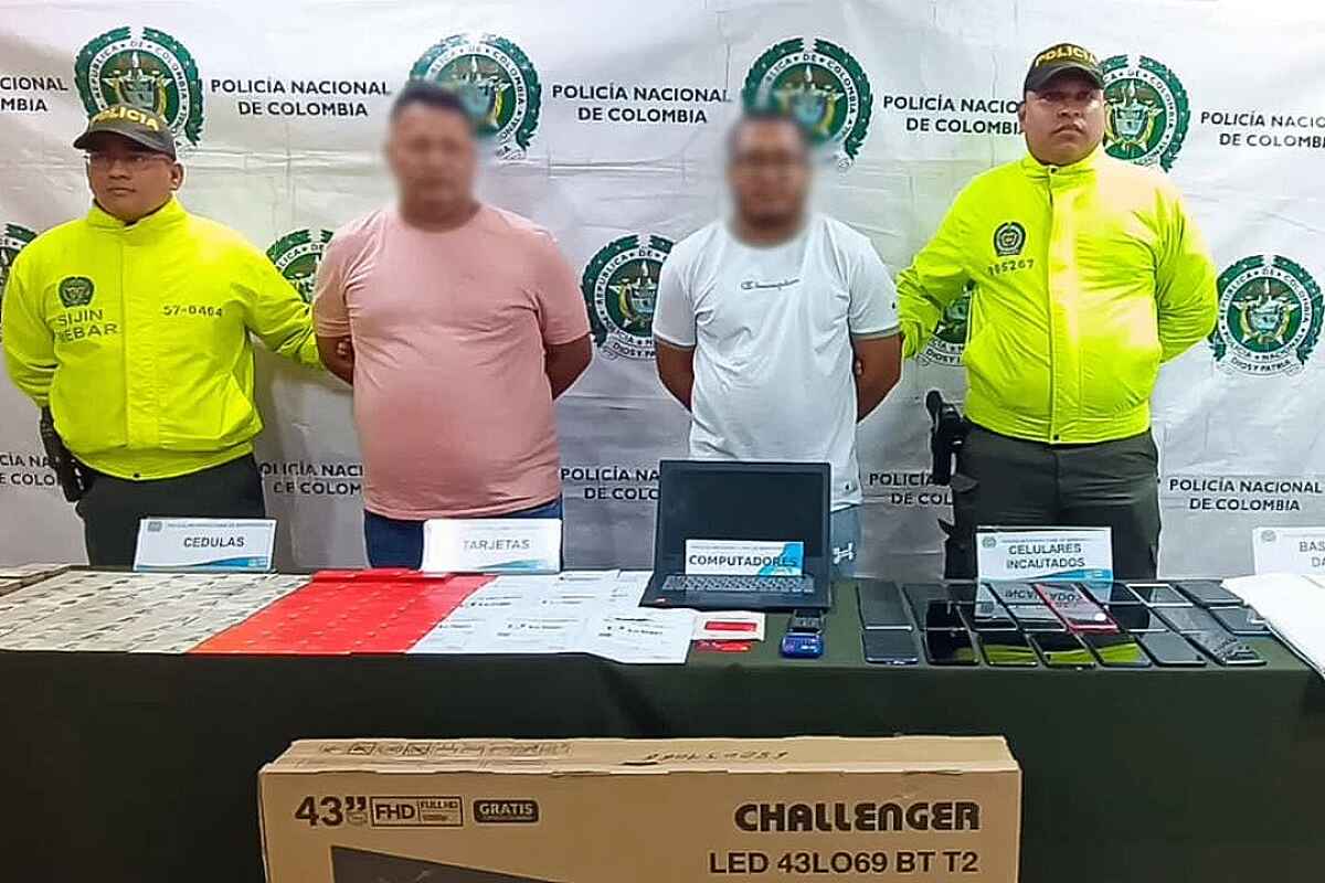 Policía desmantela banda de estafadores bancarios liderada por el 'Terror de Davivienda' en Barranquilla