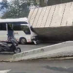 Choque entre camión y buseta en La Loma de los Balsos deja nueve heridos