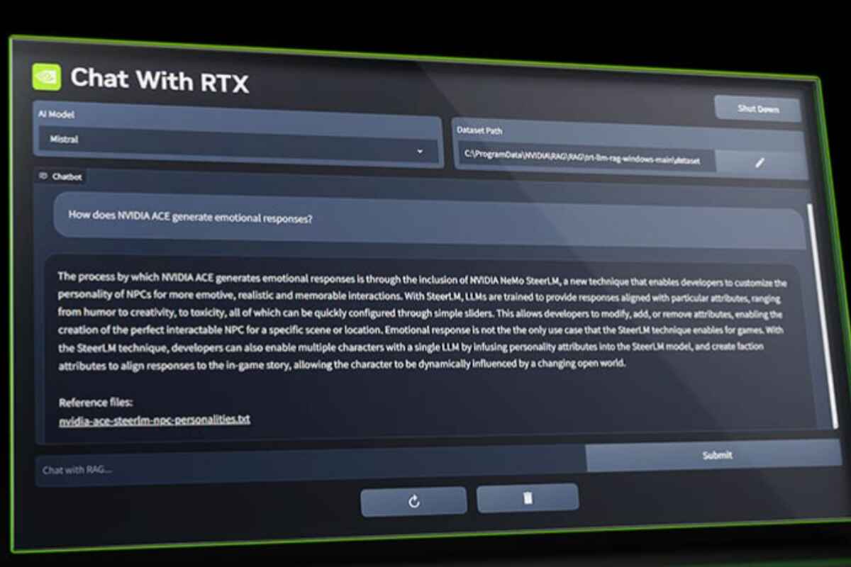 NVIDIA presenta "Chat with RTX", una herramienta de IA que revoluciona la interacción con el ordenador