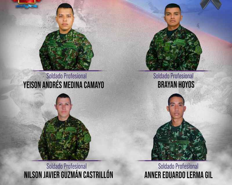 Clan del Golfo embosca y mata a 4 soldados del Ejército en una vereda de Segovia