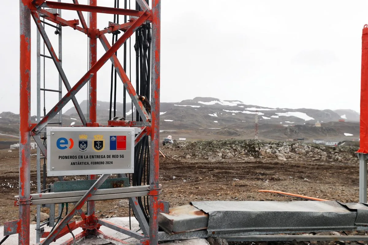 Chile abre la primera conexión mundial a la red 5G en la Antártid