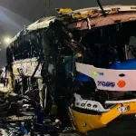 Autoridades investigan causas del accidente de bus en el sector de la glorieta La Piragua, en Santa Marta