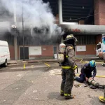 Emergencia en el Polideportivo Sur de Envigado por incendio en el archivo central del Índer