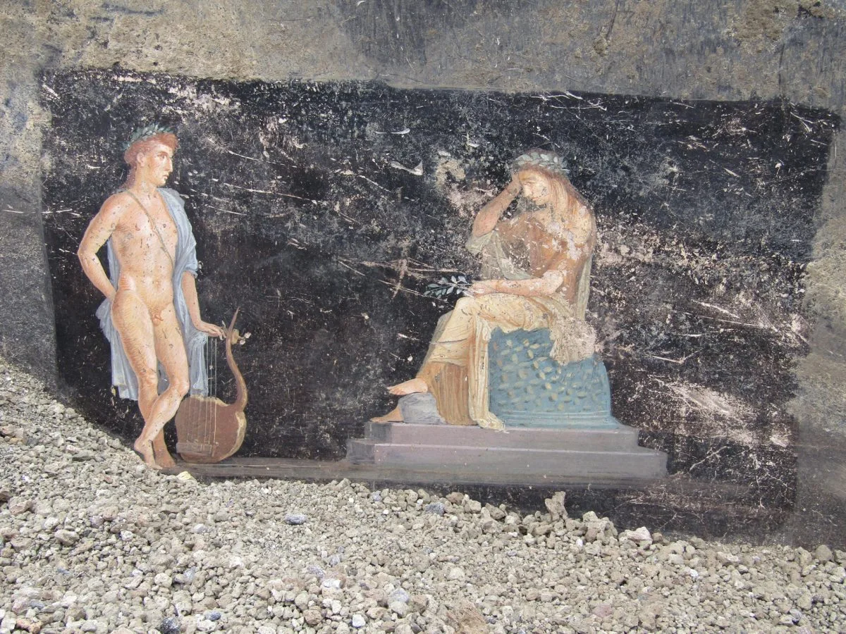 Descubren en Pompeya un imponente salón de banquetes con frescos sobre la guerra de Troya