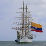 El buque escuela colombiano ‘ARC Gloria’ vuelve a Italia doce años después