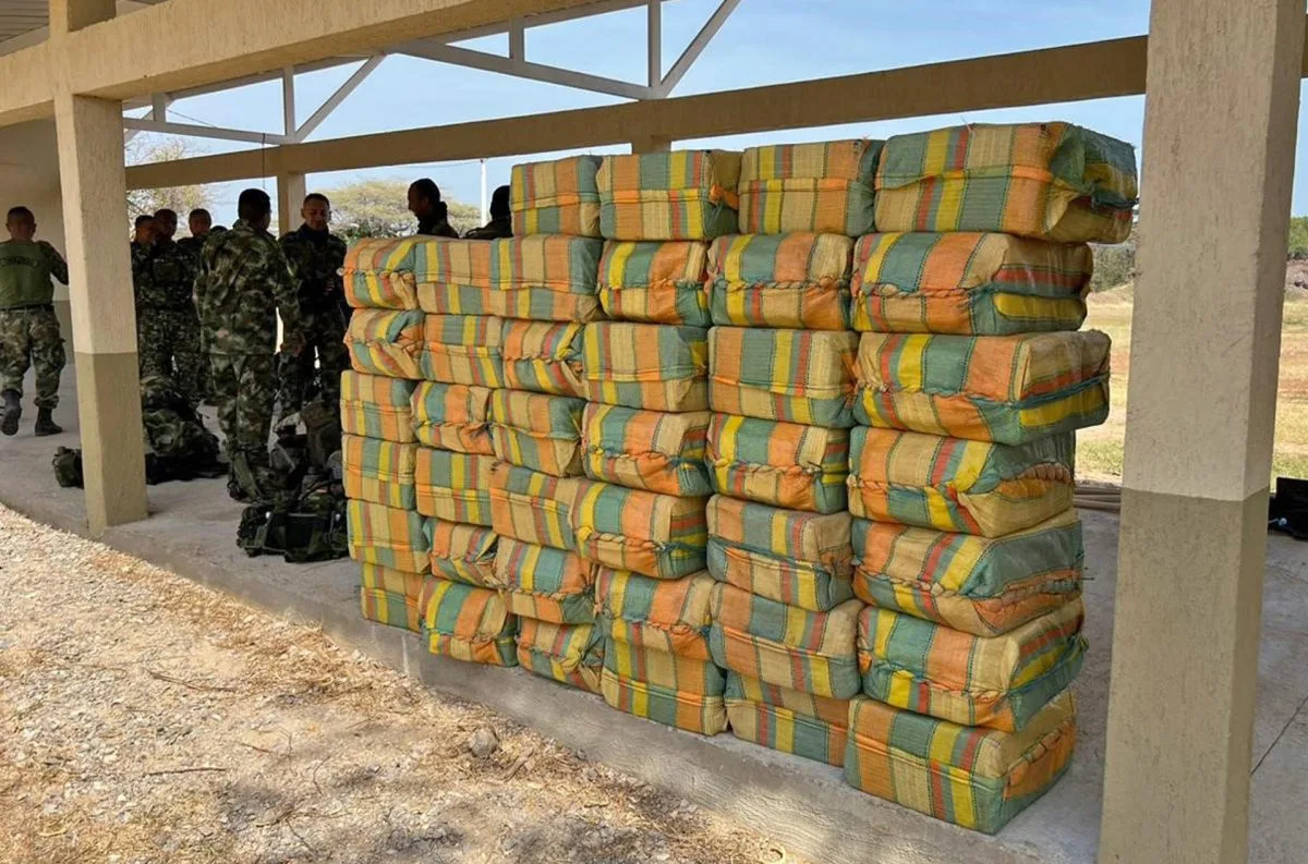 Hallan 1.146 kilos de cocaína enterrados en pleno desierto de La Guajira, en Colombia