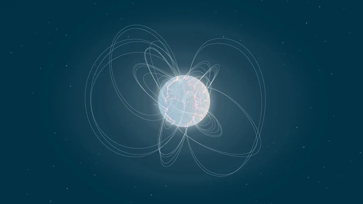 Observan una rara llamarada gigante procedente de un magnetar de fuera de la Vía Láctea