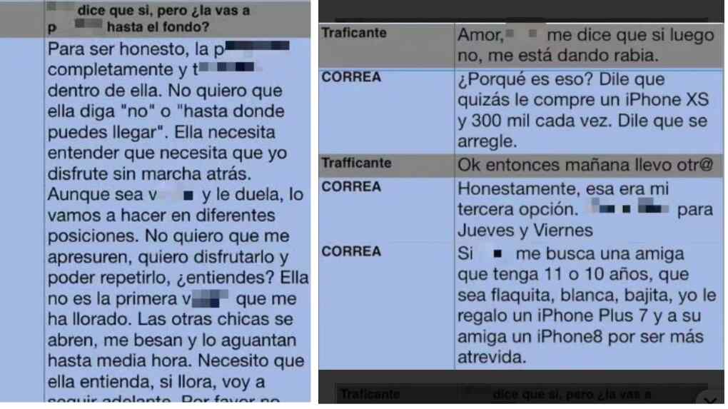 Stefán Andrés Correa -chats de hombre pedófilo detenido en Miami que viajaba a Medellín para abusar de niñas