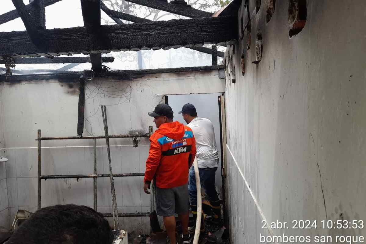 Dolor en San Roque: Sepulturero muere calcinado en incendio del cementerio