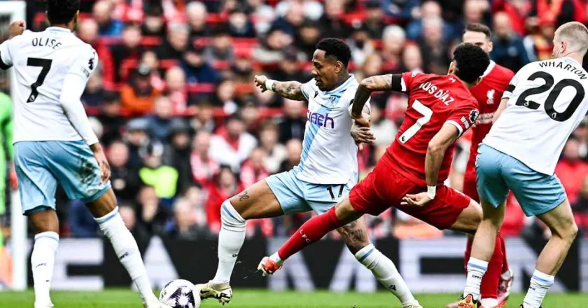 El Liverpool tropieza contra el Crystal Palace y pone en riesgo la Premier League