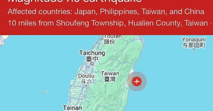 Fuerte sismo en Taiwán se siente en Taipei y provoca alerta de tsunami en Japón