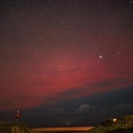 Fotógrafos captan las inusuales auroras australes desde Uruguay