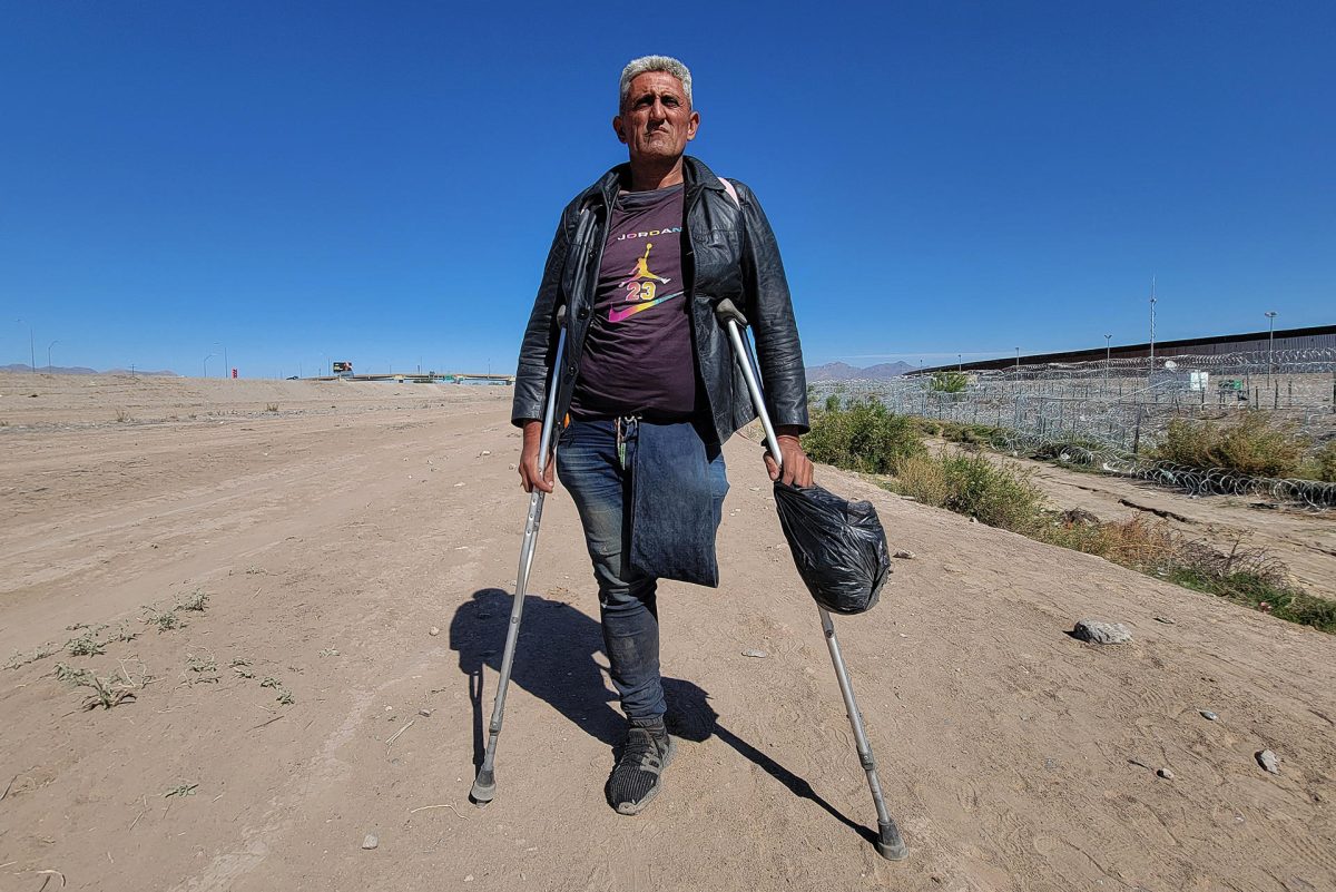 Venezolano llega con un solo pie a la frontera de México en busca de una prótesis en EE.UU