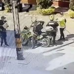 Video muestra el asesinato del subintendente Juan Esteban Cortés Pérez en una calle de Medellín
