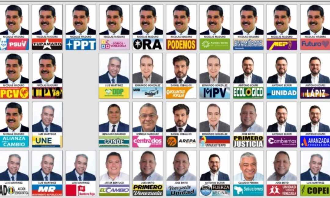 Elecciones en Venezuela: el CNE muestra el tarjetón para la elección del próximo presidente