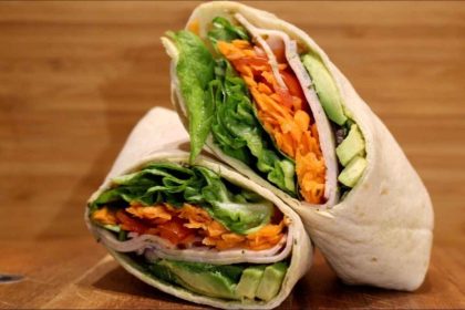 Wrap de pollo y aguacate - Recetas Rápidas para Cenas Saludables: Platos que se Preparan en Menos de 20 Minutos