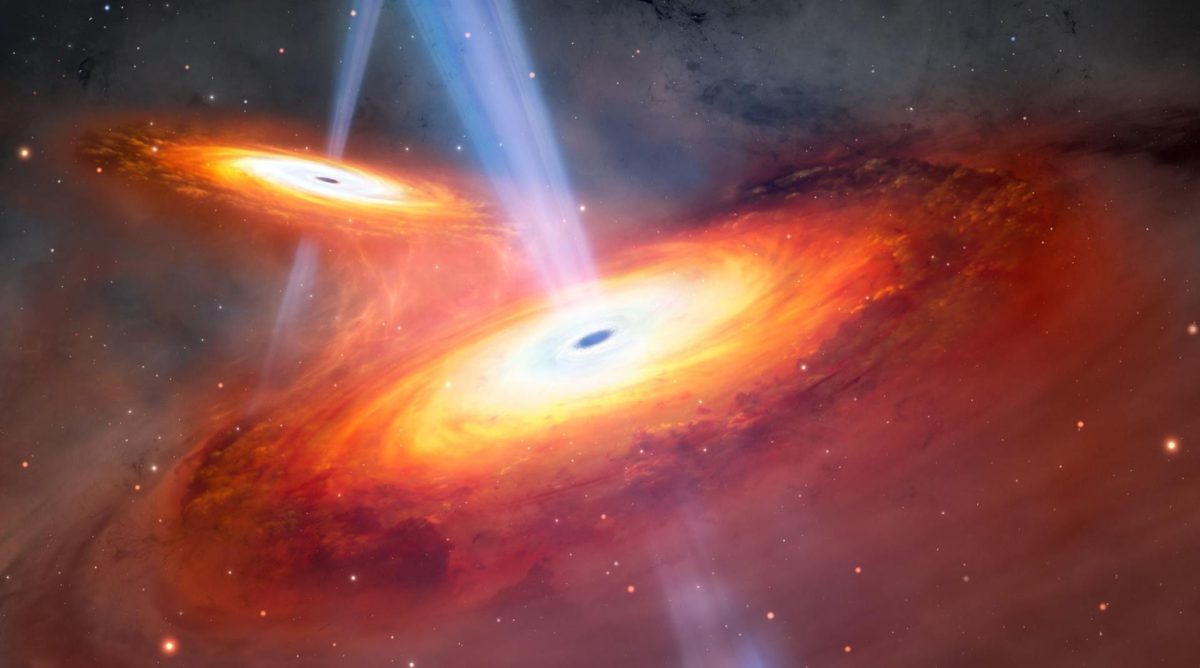 Hallan la pareja de cuásares fusionados más distante, a 900 millones de años tras Big Bang