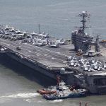 Un portaaviones nuclear estadounidense participa en ejercicios navales en Perú
