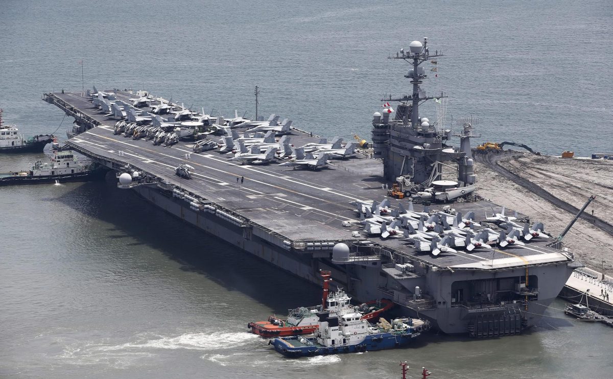 Un portaaviones nuclear estadounidense participa en ejercicios navales en Perú