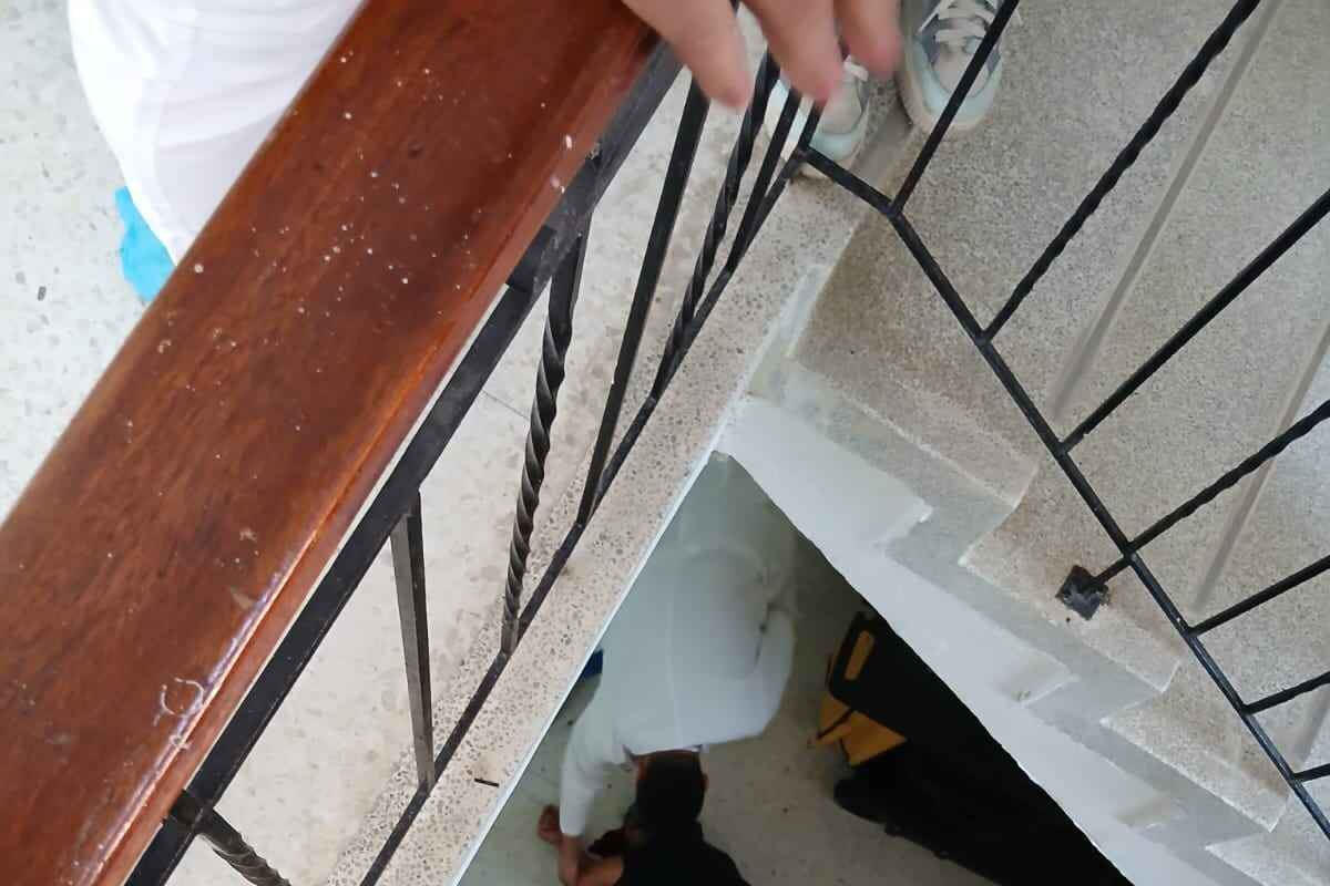 Intento de suicidio o accidente: paciente cae del tercer piso del San Jerónimo