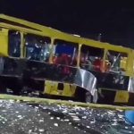 Explosión en patio del SITP en Bogotá deja dos heridos y 7 vehículos afectados