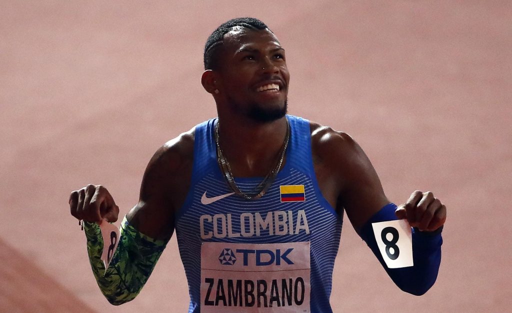 El atleta colombiano Anthony Zambrano logra un cupo para París 2024