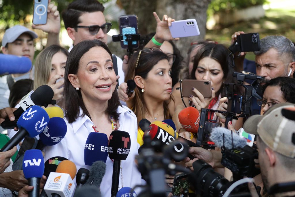 María Corina Machado pide a los comanditos de campaña estar activos para manifestaciones