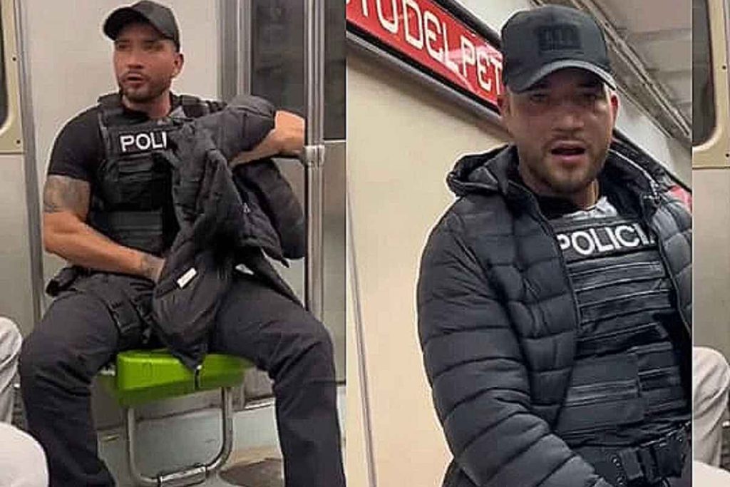 Policía involucrado en video de Luna Bella en el Metro de la CDMX pide perdón