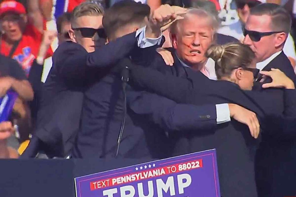 Trump escapa de tiroteo en Pensilvania: Servicio Secreto actúa y saca al expresidente