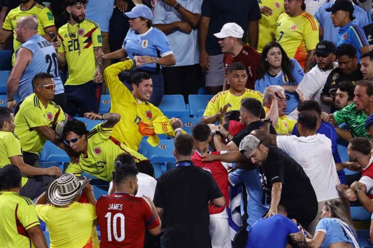 ¡Vergüenza en la Copa América! Jugadores uruguayos agreden a hinchas colombianos tras derrota