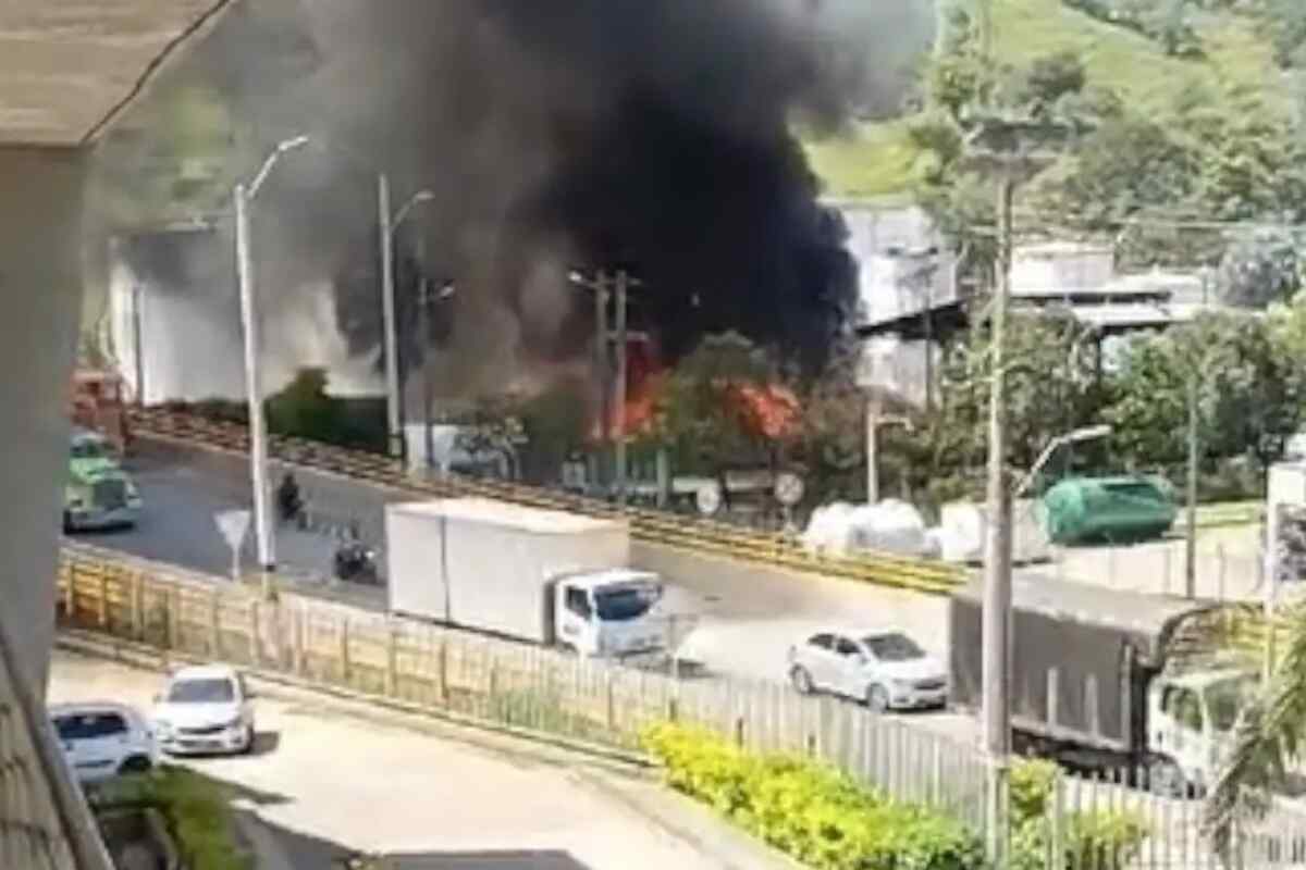 Dos heridos tras incendio en planta de gasolina de Zeuss en Girardota