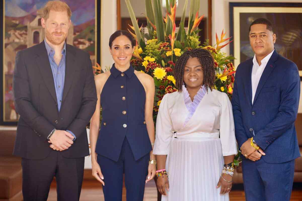Primer día de Harry y Meghan en Bogotá: los duques hacen alianza con Francia Márquez contra la violencia en línea