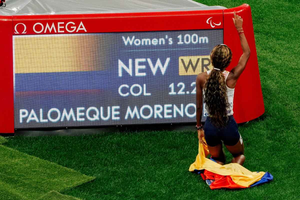 Karen Palomeque, la reina de la velocidad: Nuevo récord mundial y oro para Colombia en los Paralímpicos