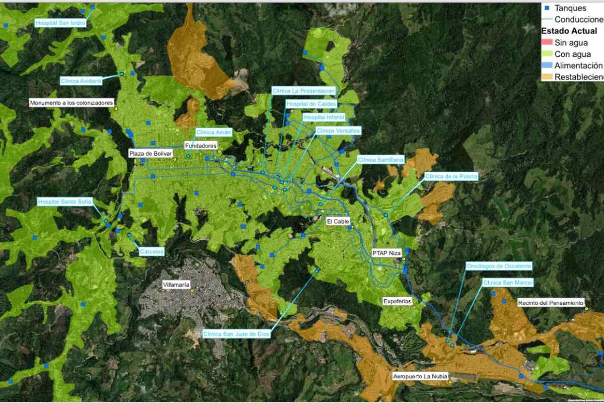Manizales vuelve a tener agua: Finalizan las obras en el sector Riduco